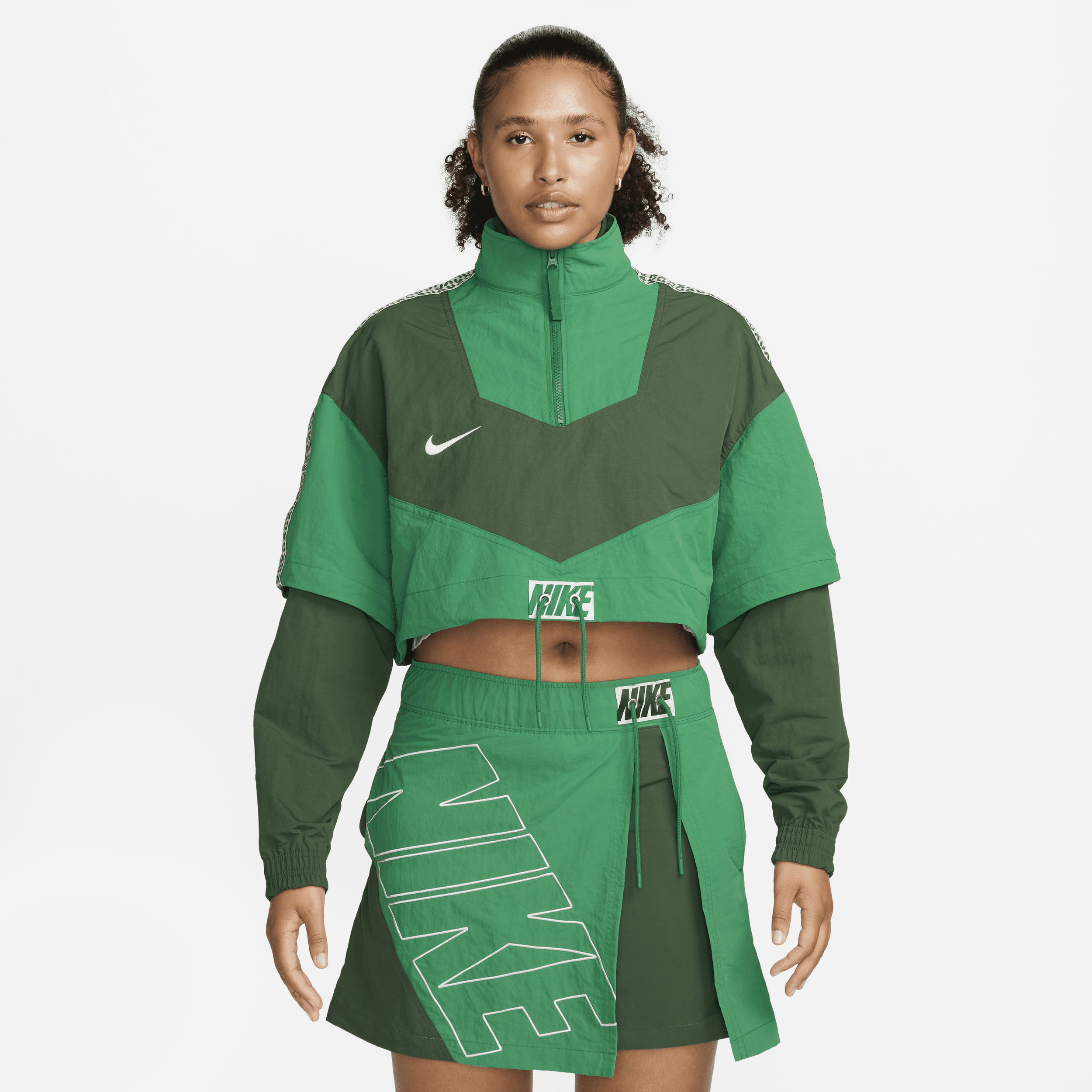 Nike skirt and deals jacket set