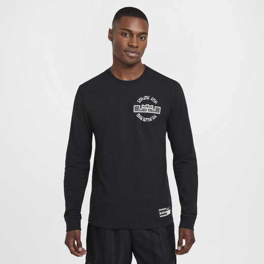 T-Shirts & Tops-Nike, LeBron, Men's Max90 Long-Sleeve Basketball T-Shirt