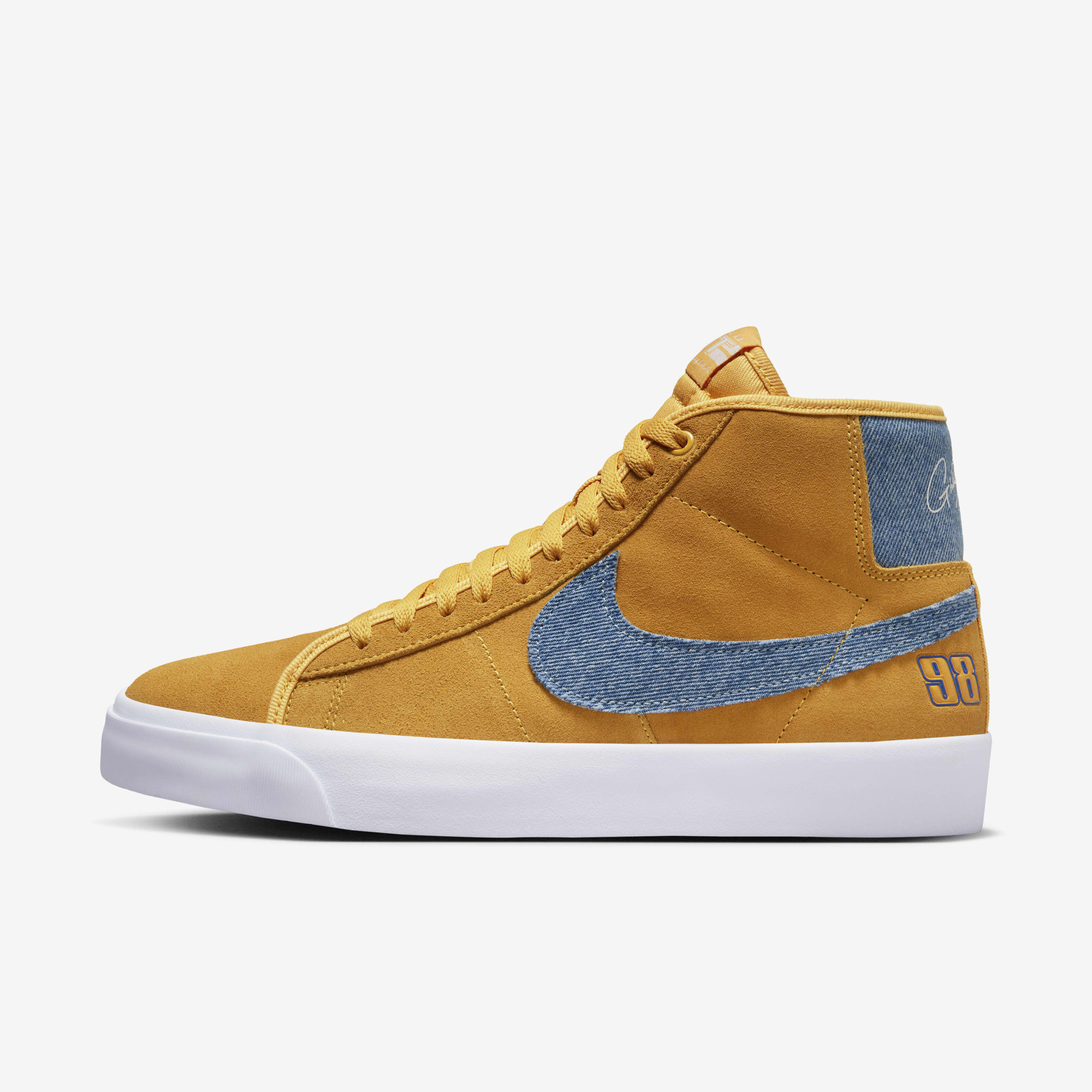 Yellow blazer nike top