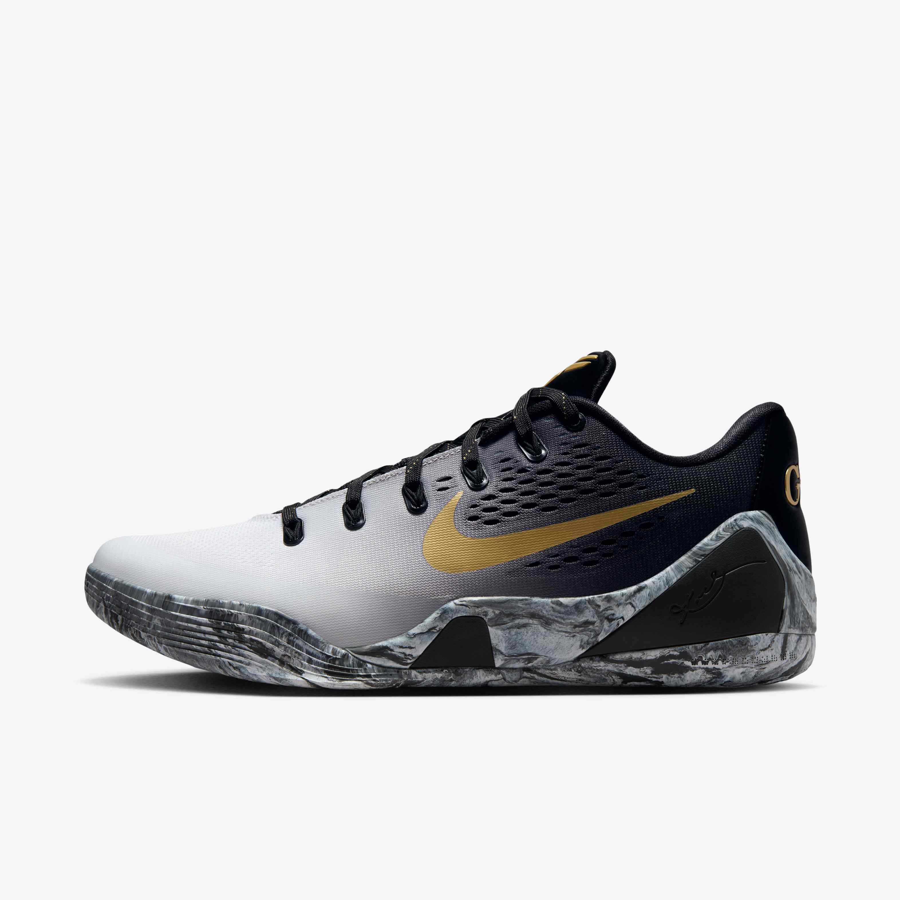 Buy Kobe IX Elite Low Protro Basketball Shoes - Black/White