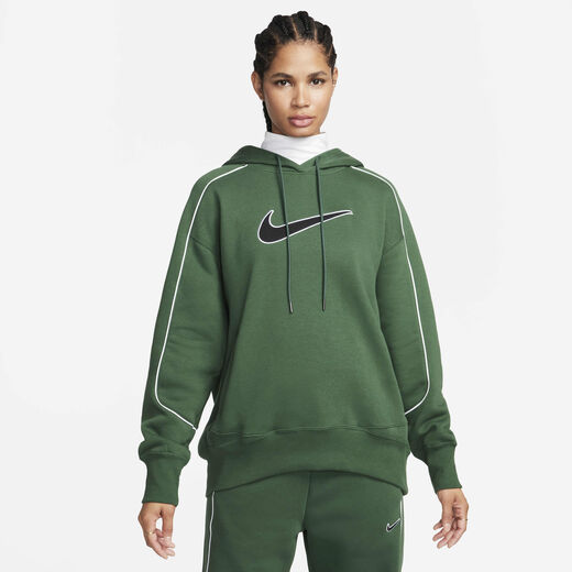 Hoodies & Sweatshirts-Nike, Nike Sportswear, Women's Oversized Fleece Pullover Hoodie