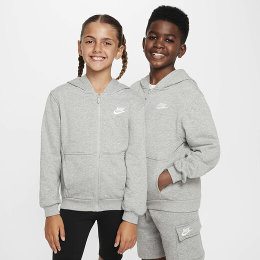 Hoodies & Sweatshirts-Nike, Nike Club Fleece, Older Kids' French Terry Full-Zip Hoodie