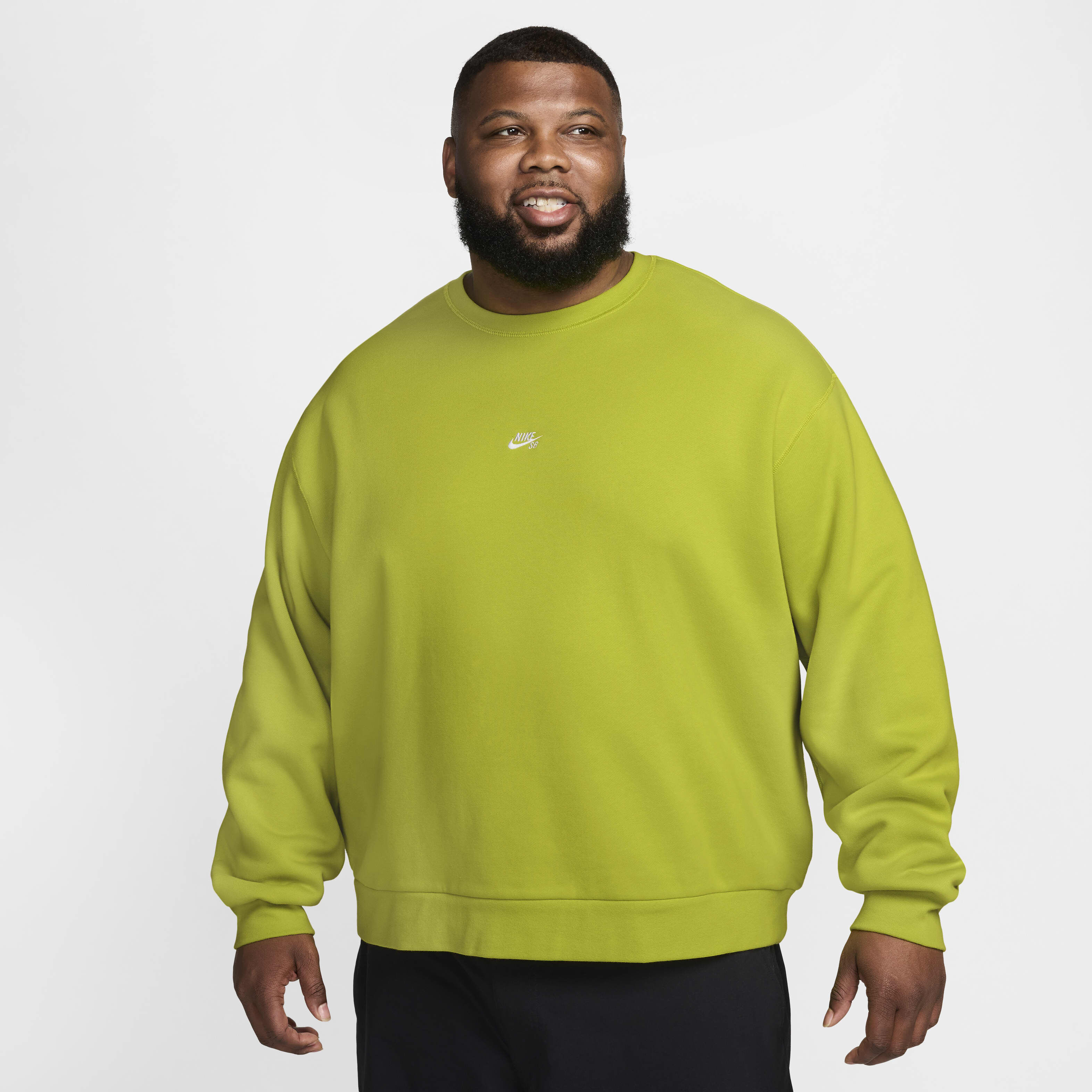 NIKEナイキフェードブラック黒クルーネックスウェット短丈US古着