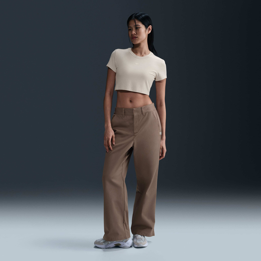 Trousers-Nike, Nike Sportswear Collection, Women's Mid-Rise Twill Trousers