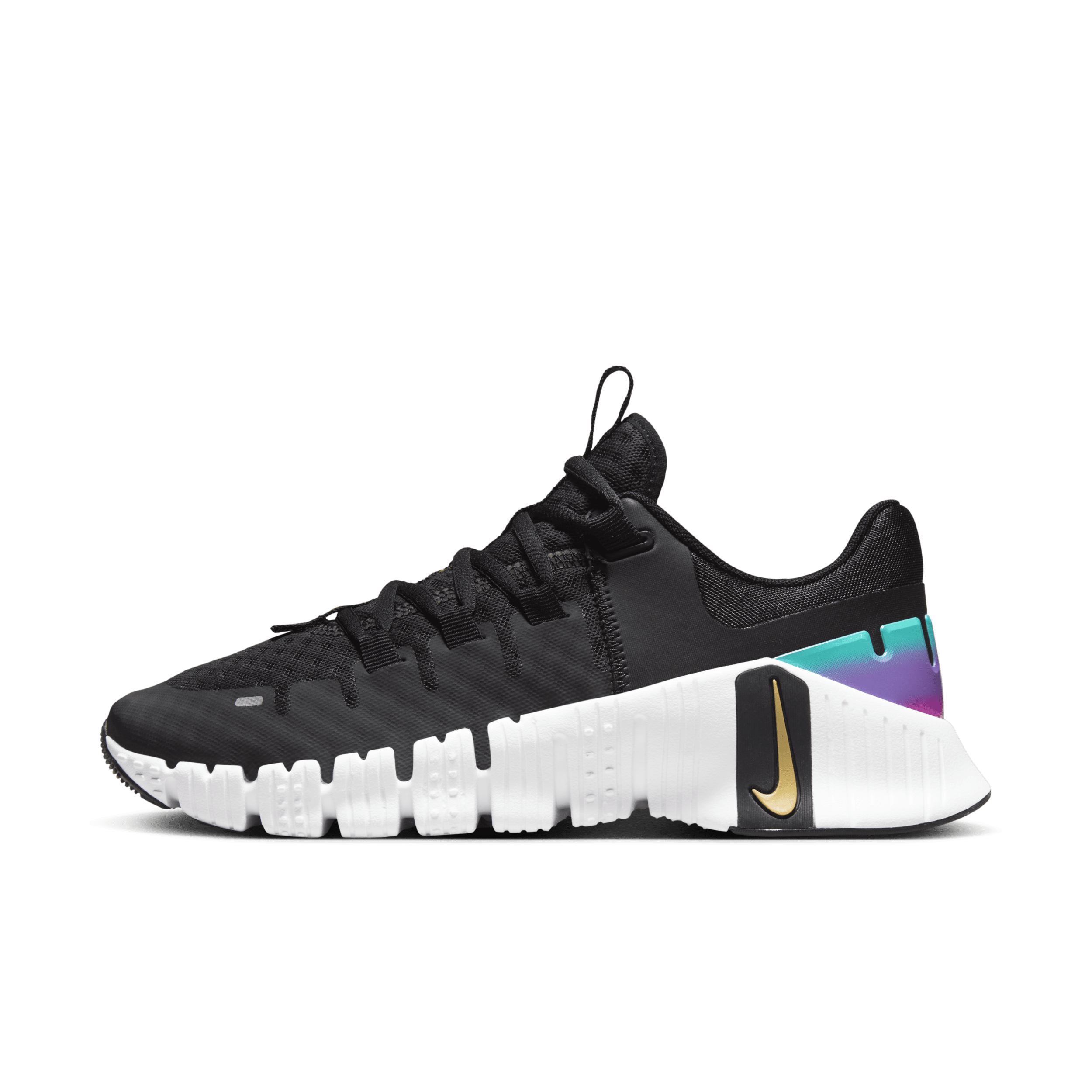 Nike training metcon free trainers in triple black 2025