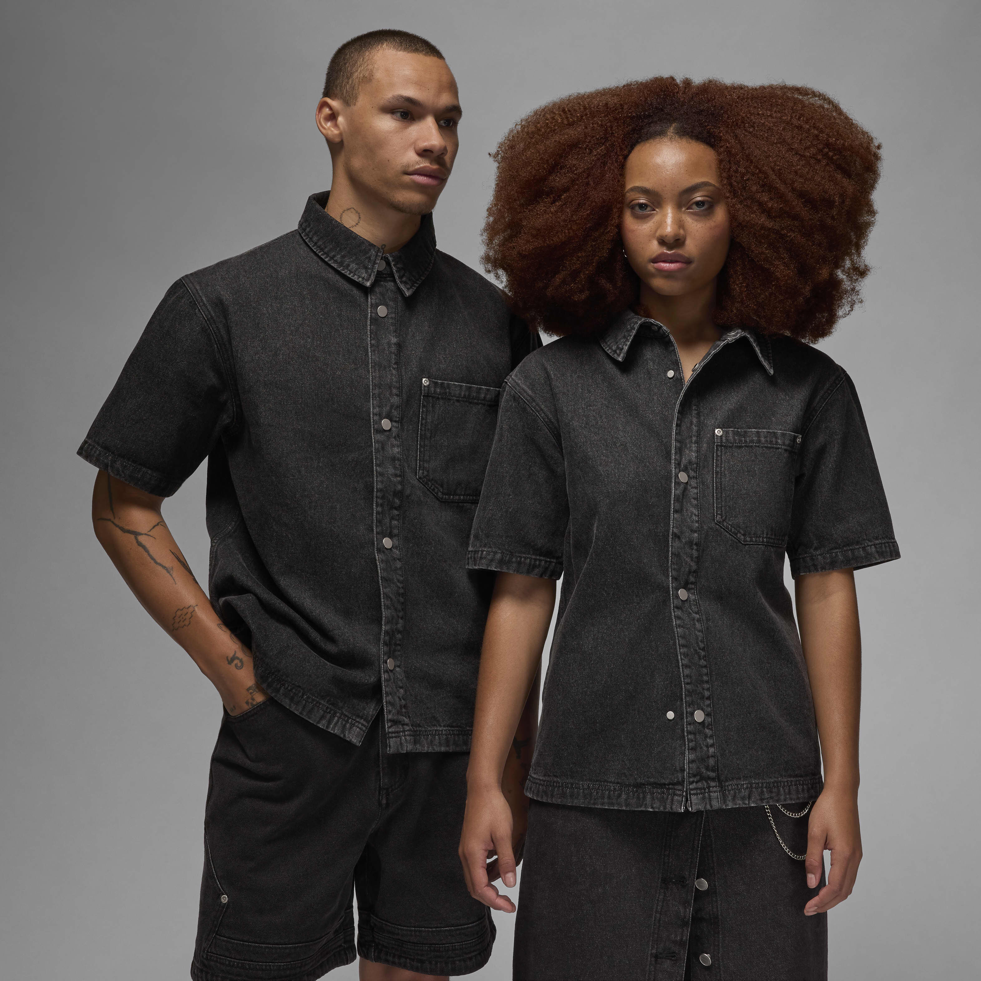 Buy Air Jordan Men's Denim Top - Black | Nike UAE Official