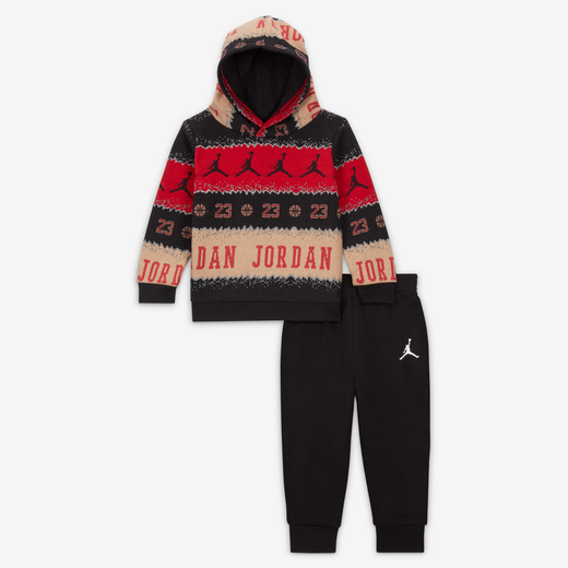 Tracksuits-JRDN, Jordan MJ Holiday Pullover Set, Baby 2-Piece Hoodie Set