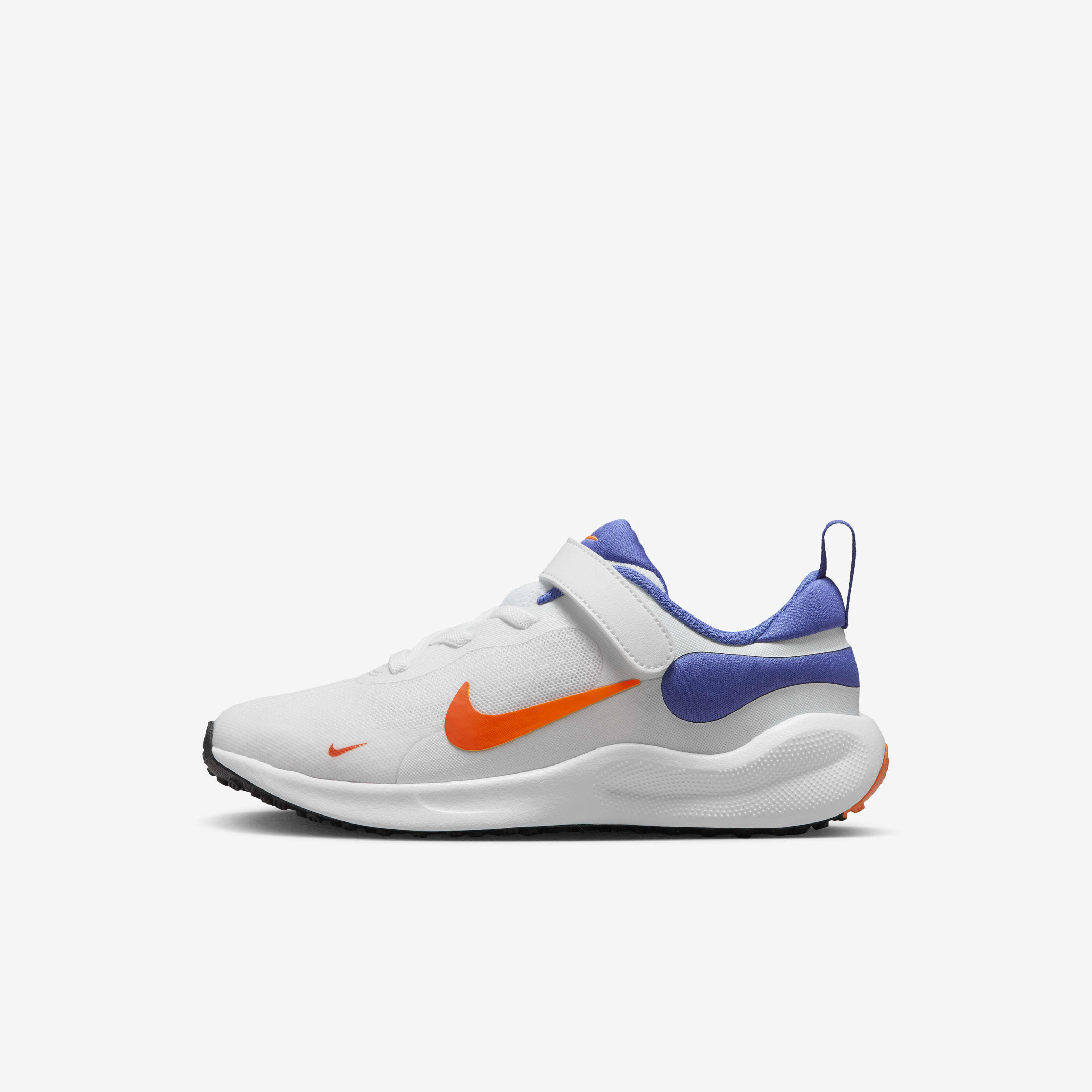 Buy Nike Revolution 7 Younger Kids Shoes White Astronomy Blue Total Orange Team Orange Nike UAE Official