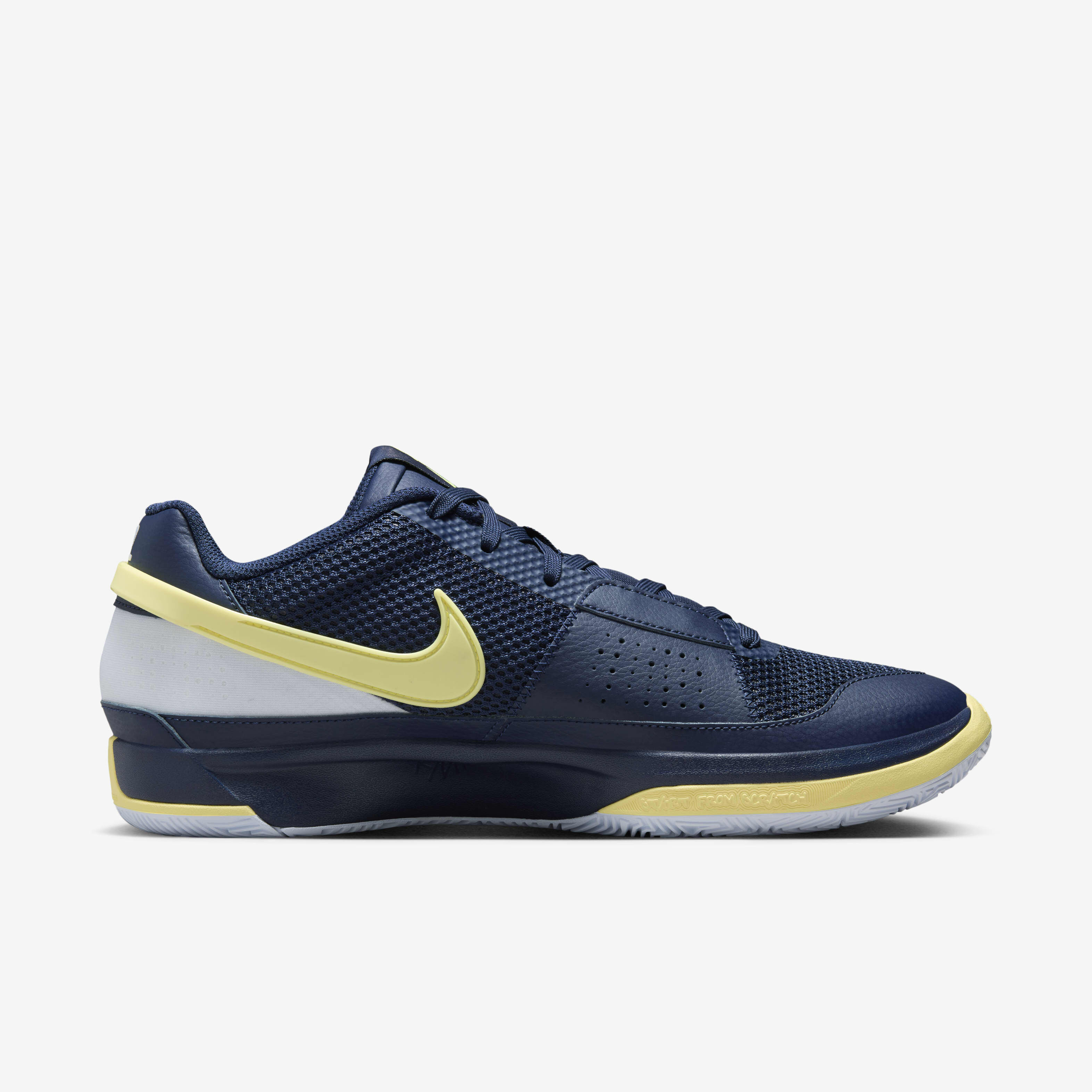 Navy blue and yellow basketball shoes clearance