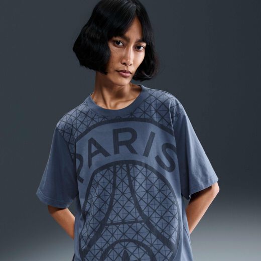 Football Jerseys & T-Shirts-Nike, Paris Saint-Germain, Women's Nike Football Seasonal Print T-Shirt