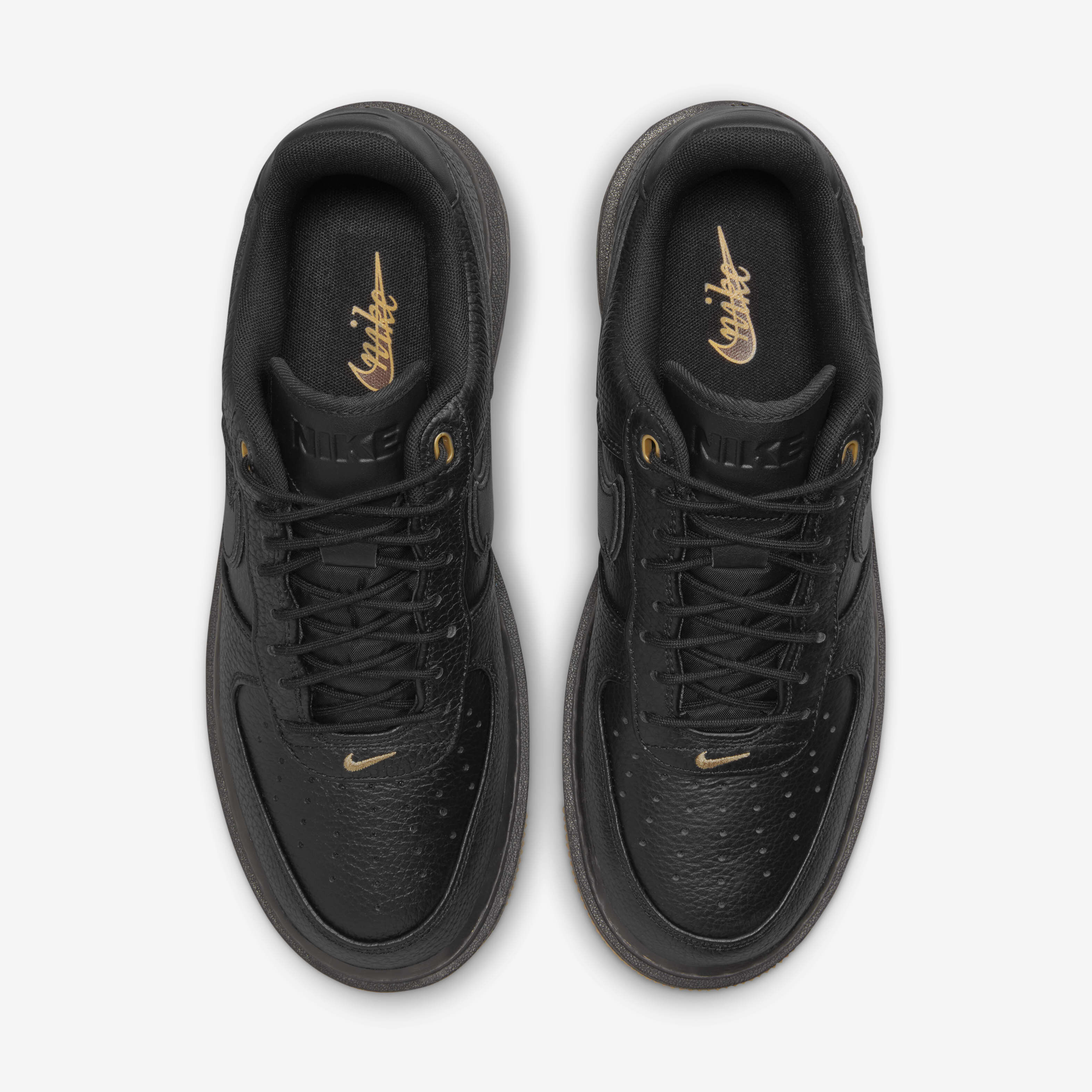 Buy Nike Air Force 1 Luxe Men s Shoes Black Bucktan Gum Yellow Black Nike UAE Official