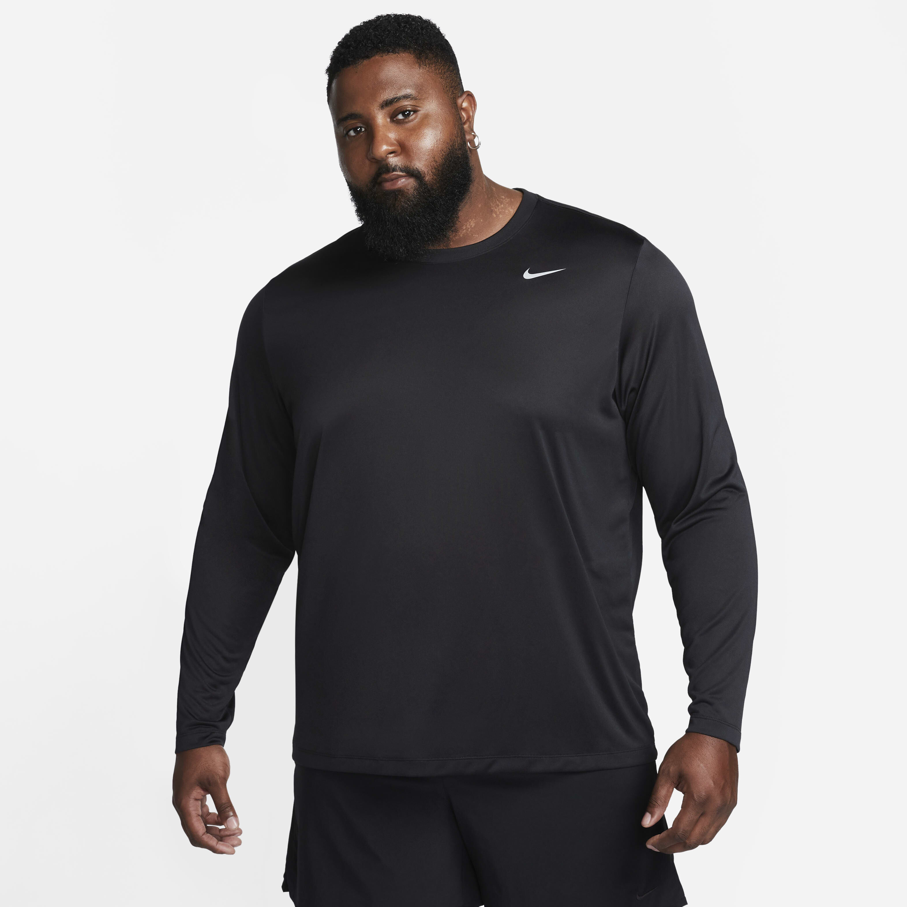 ■Nike■ Dry Fit Legend Long Sleeve Fitness Top M Black Matt Nike Dri-FIT Legend Men's Long-Sleeve Fitness Top. Nike.com