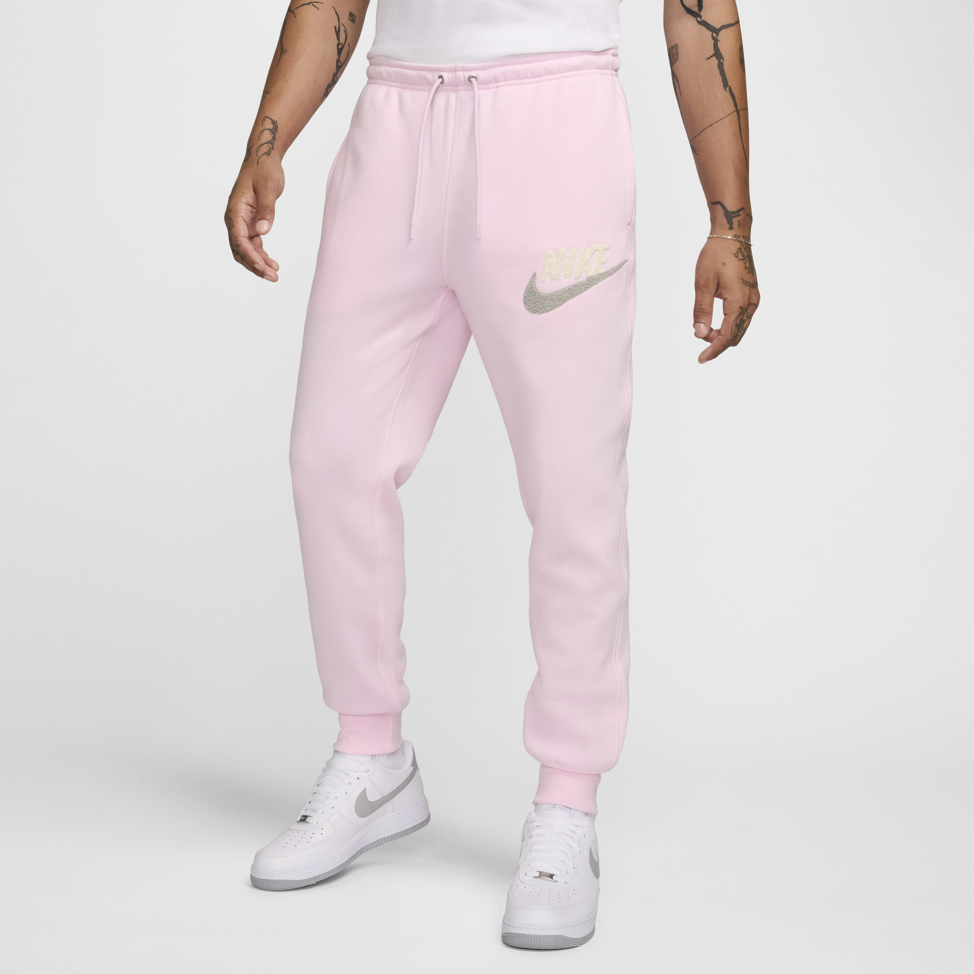 Men's air logo fleece jogger pants discount