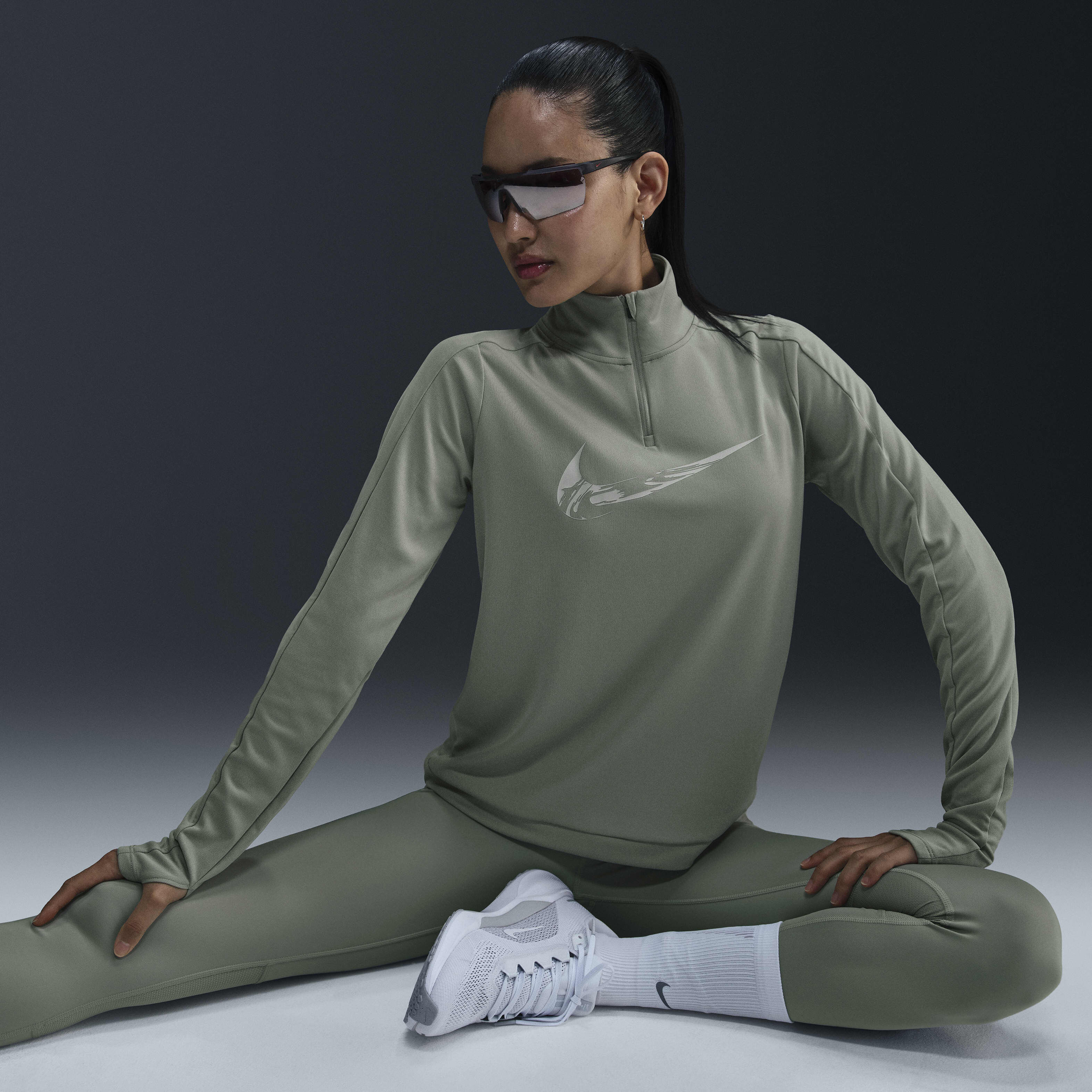 ウォーキング・ランニングウェア 2019 Nike Pro Elite Rosa Half Zip (S) Buy Nike Swoosh Women's Dri-FIT 1/4-Zip Running Mid Layer