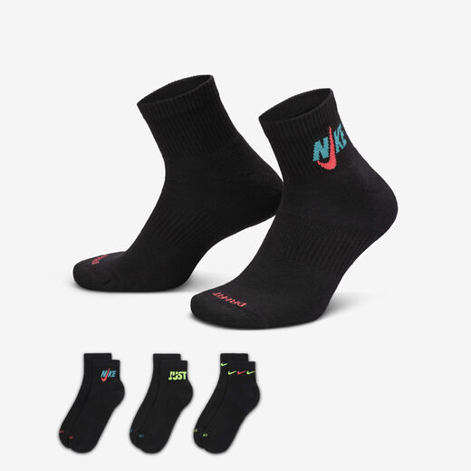 Men's Ankle Socks Sale-Nike, Nike Everyday Plus Cushioned, Training Ankle Socks (3 Pairs)