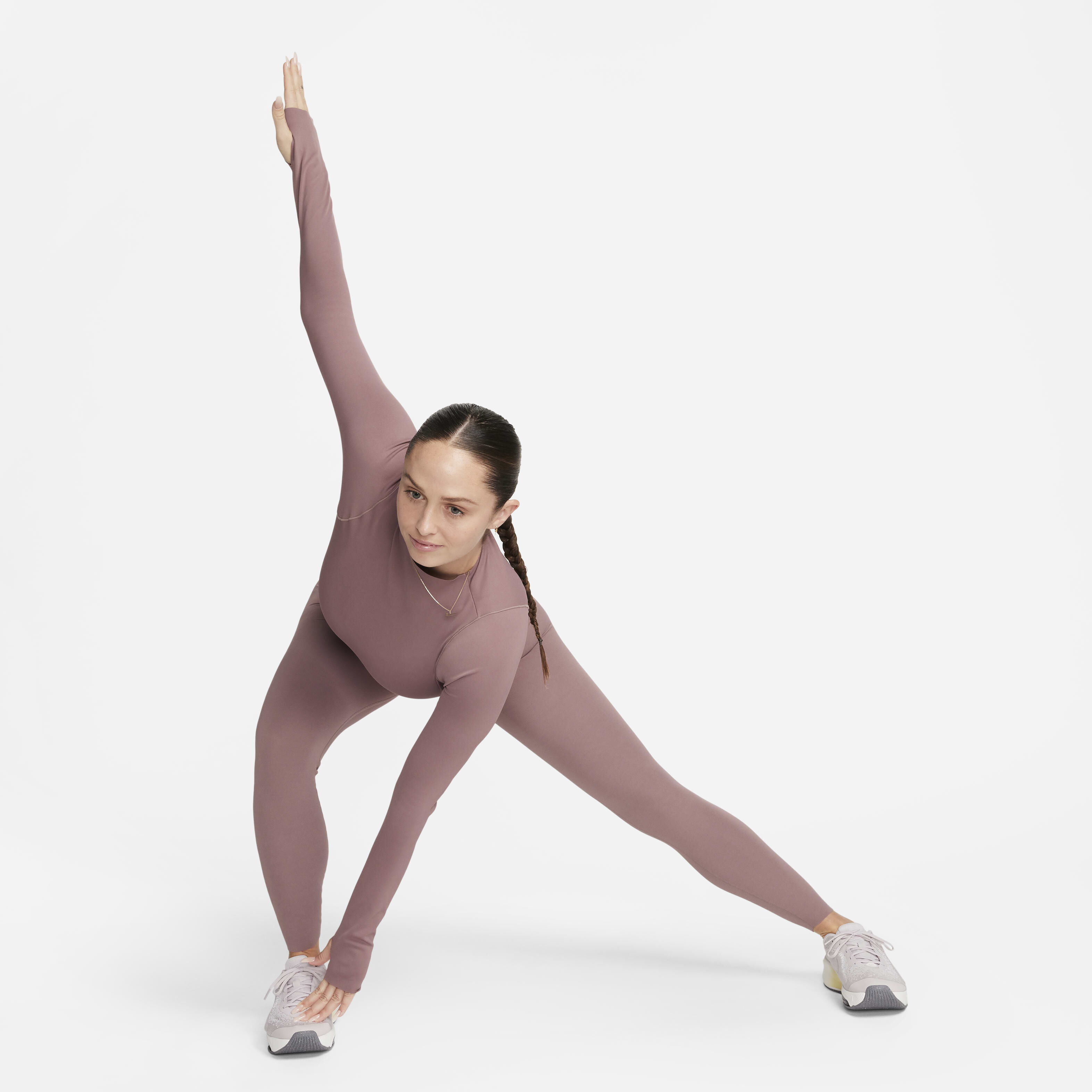 Buy Nike Zenvy Women's Dri-FIT Long-Sleeve Top - Smokey
